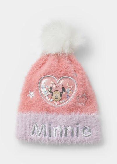 Kids Disney Minnie Mouse Bobble Hat (3-10yrs) - Age 7-10 Years
