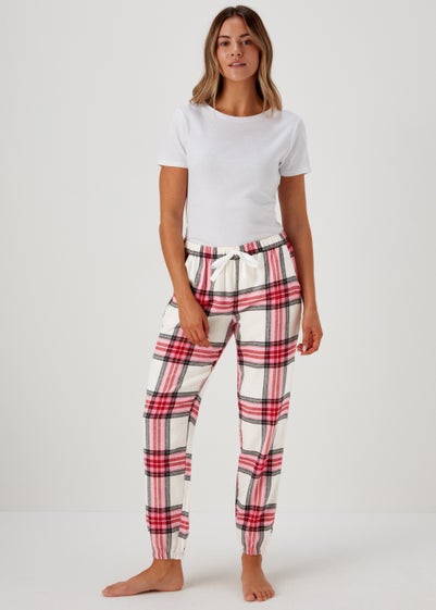 Pink Check Pyjama Bottoms