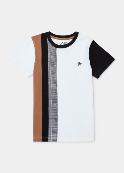Boys Multicoloured Vertical Stripe T-Shirt (4-13yrs)