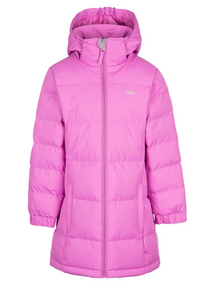 Kids Trespass Pink Tiffy Padded Jacket (2-12yrs)