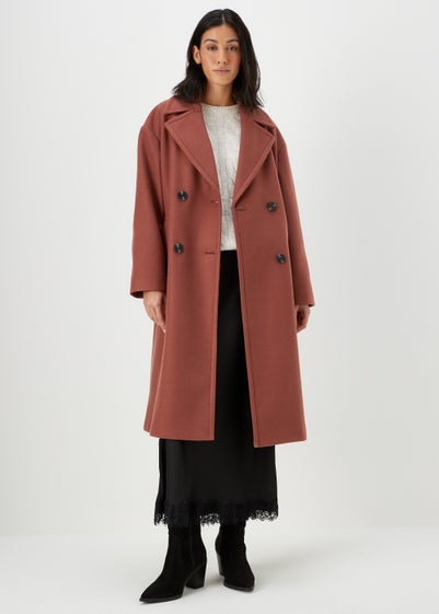 Brown Overcoat - Size 8