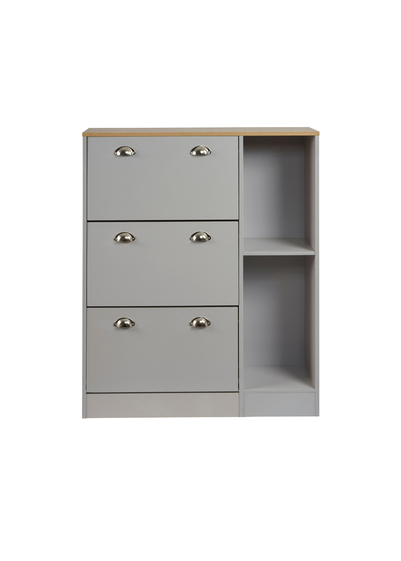 Lloyd Pascal Linwood Shoe Cabinet Grey - One Size