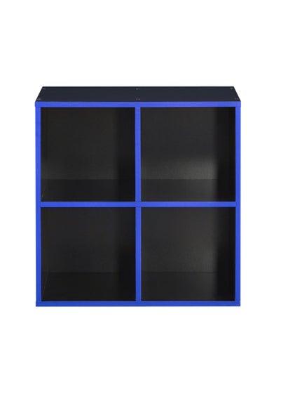 Lloyd Pascal 4 Cube Storage Unit in Black and Blue - One Size