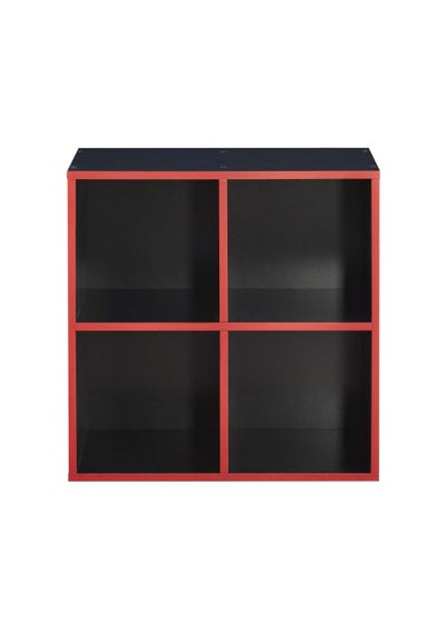 Lloyd Pascal 4 Cube Storage Unit in Black and Red - One Size