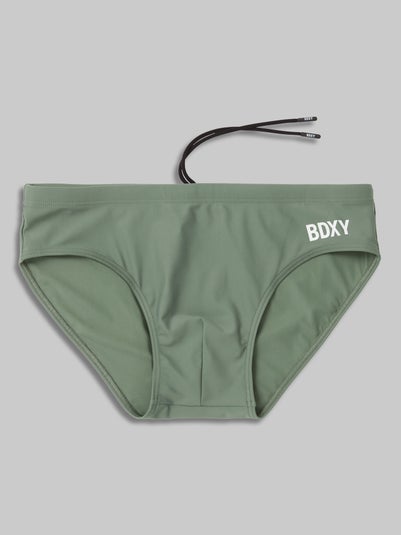 'The Atmos' Swimbrief Army Green