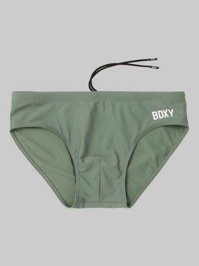 'The Atmos' Swimbrief Army Green - S