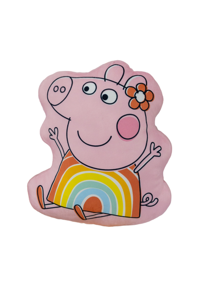 Peppa Pig Playful Shaped Cushion (40cm x 35cm) - One Size