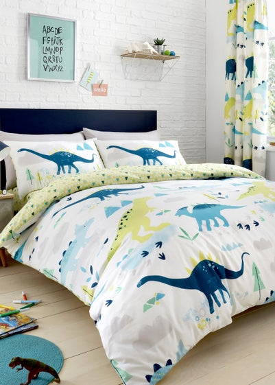 Bedlam Dino Glow in the Dark Multi Duvet Cover Set