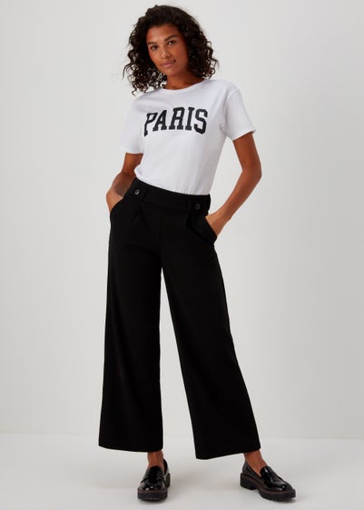 JDY Geggo Black Button Trousers