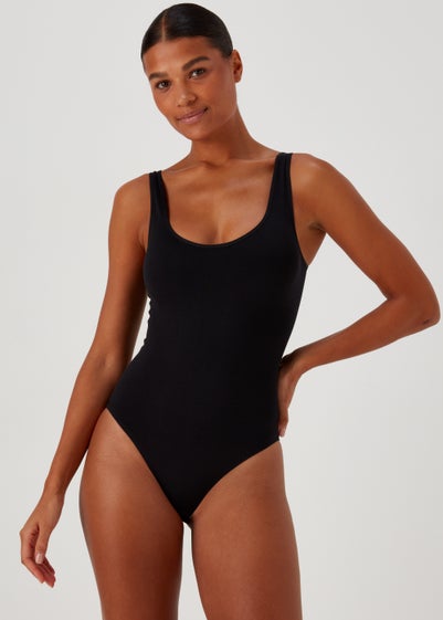 Black Seamless Smoothing Bodysuit