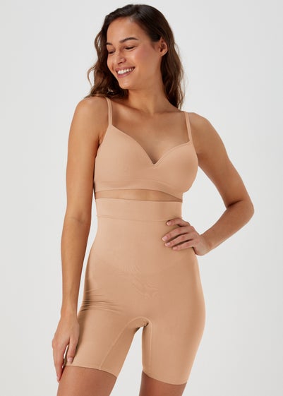 Nude Seamless Smoothing Shorts - Small