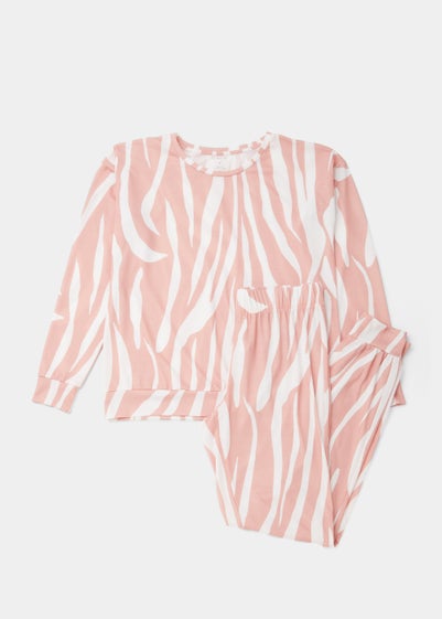 Pink Animal Print Pyjama Set - Extra small