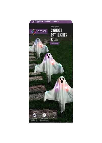 Premier Decorations Set of 3 Battery Operated Ghost Path Lights