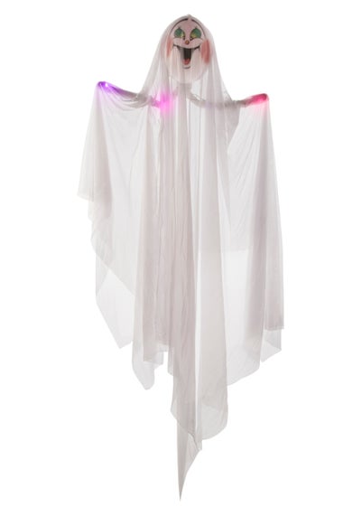 Premier Decorations Battery Operated Lit Hanging Ghost (153cm)