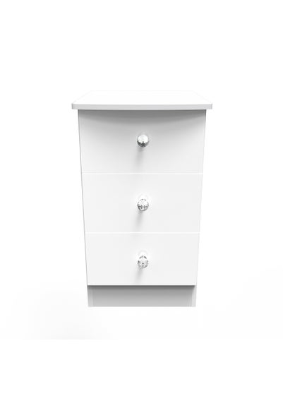 Swift Brilliance 3 Drawer Bedside Table with LED lights (69.5cm x 41.5cm x 39.5cm) - One Size