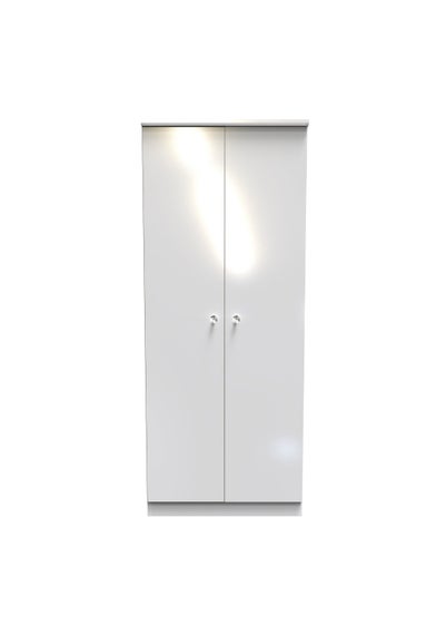 Swift Brilliance 2 Door Wardrobe (182.5cm x 53cm x 74cm) - One Size