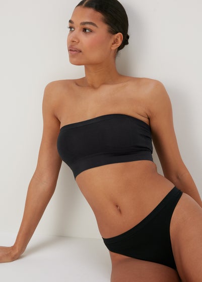 Black Seamless Bandeau