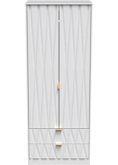 Swift Prism 2 Door 2 Drawer Wardrobe (197cm x 53cm x 74cm) - One Size