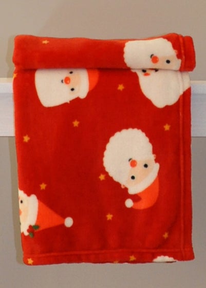 Dreams & Drapes Christmas Jolly Santa Throw