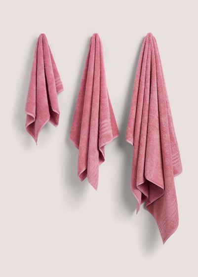 Pink 100% Cotton Egyptian Towel - Hand Towel