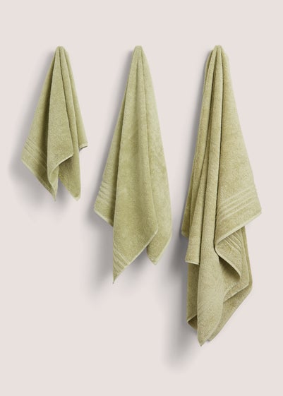 Green 100% Cotton Egyptian Towel - Hand Towel