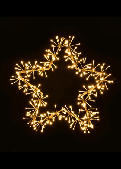 Premier Decorations 60cm Gold Twinkling Starburst Star