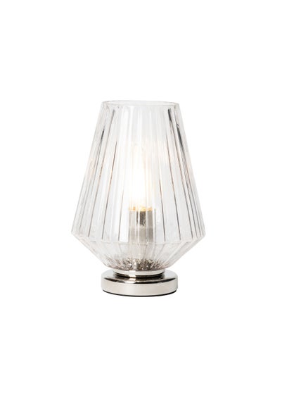 BHS Poplar Small Vessel Table Lamp Clear (20cm x 15cm)