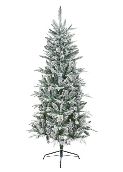 Premier Decorations 1.5m Slim Lapland Spruce Flocked Christmas Tree