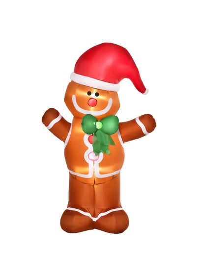 HOMCOM 6ft Christmas Inflatable Gingerbread Man