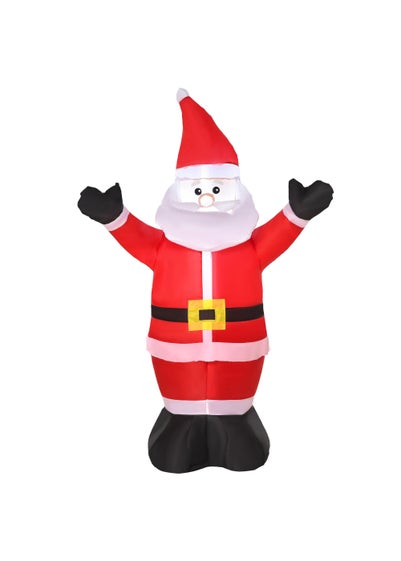 HOMCOM 4ft Inflatable Christmas Santa Claus