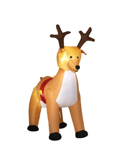 HOMCOM 6ft Christmas Inflatable Reindeer