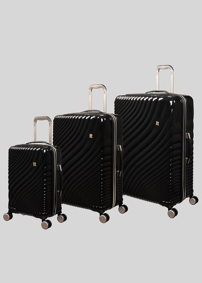 IT Luggage Black Wave Suitcase - Cabin