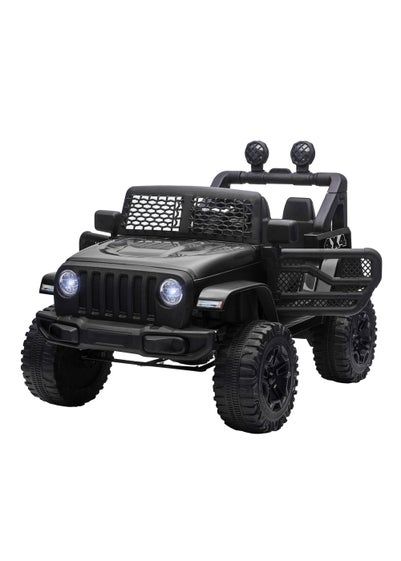 HOMCOM 12V Kids Electric Ride On Car Truck Off-road Toy with Remote Control (Black)