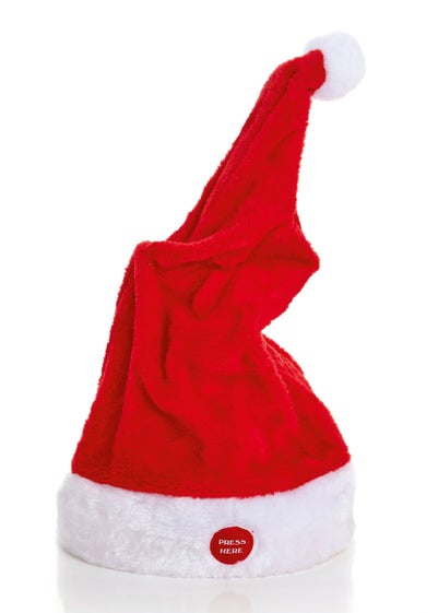 Premier Decorations Animated Musical Santa Hat 35cm