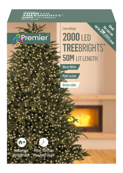 Premier Decorations 2000 Warm White LED Treebrights