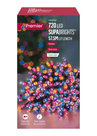 Premier Decorations 720 Rainbow LED Supabrights