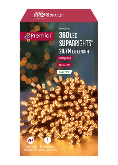 Premier Decorations 360 Vintage Gold Supabrights