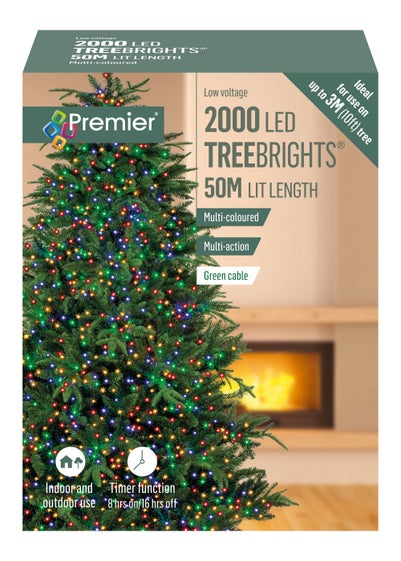 Premier Decorations 2000 Multi-coloured LED Treebrights