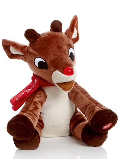 Premier Decorations Animated Lit Musical Reindeer 30cm