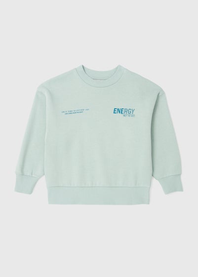 Girls Mint Energy Oversized Sweatshirt (7-15yrs) - Age 7 Years