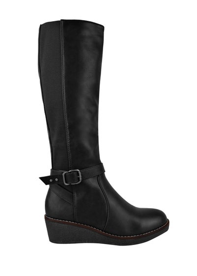 Where's That From Ayleen Knee High Boots In Black - Size 3