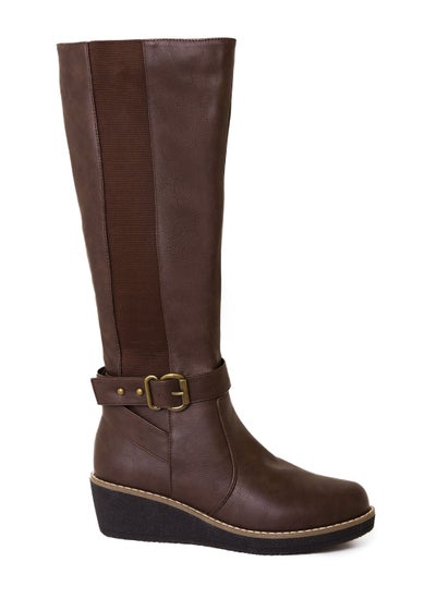 Where's That From Ayleen Knee High Boots In Brown