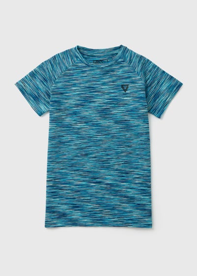 Boys Cobalt Blue Space Dye T-Shirt (7-13yrs)