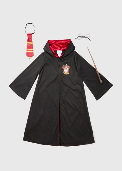 Kids Black Harry Potter Fancy Dress Costume (5-12yrs) - Age 5 - 6 Years