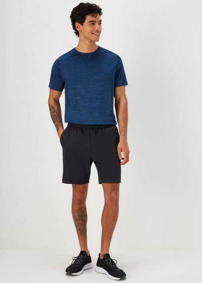 Souluxe Black Sports Shorts