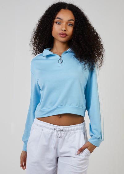 Pink Vanilla Blue Zip Up Sweatshirt