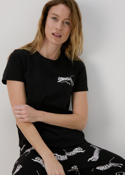 Black Tiger Pyjama Set - Extra small