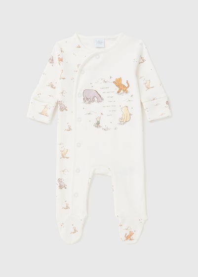 Disney Winnie The Pooh Baby Cream Sleepsuit (Newborn-12mths)