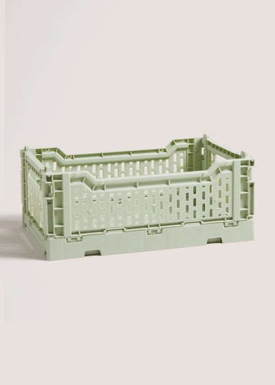 Green Collapsible Crate (270mm x 170mm x 105mm)