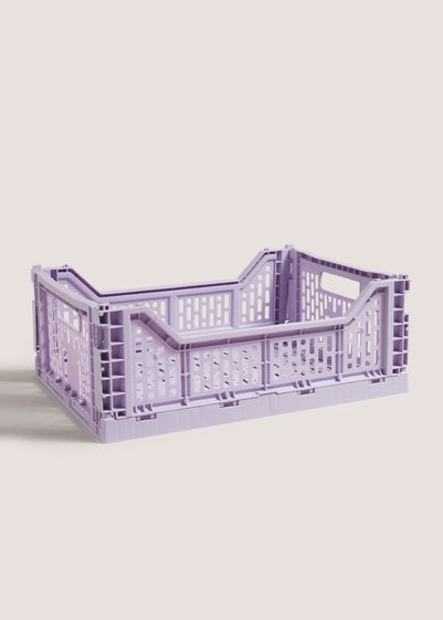 Purple Collapsible Crate (38.5cm x 30cm)